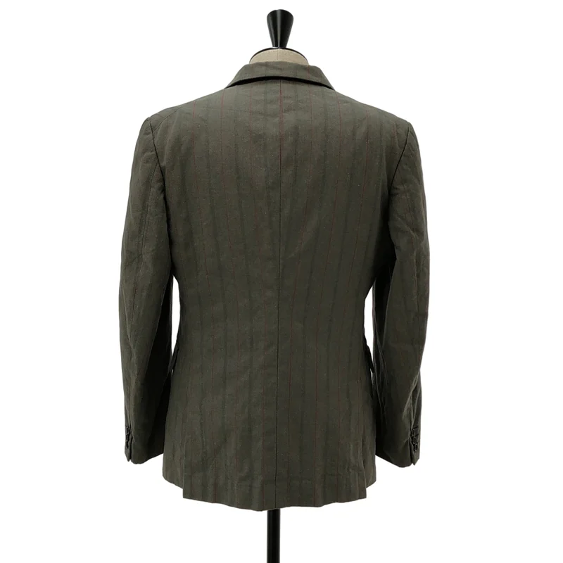 COMME des GARCONS HOMME PLUS / コムデギャルソンオムプリュス | 1998SS | フリル ストライプ 3B テーラードジャケット | M | メンズ