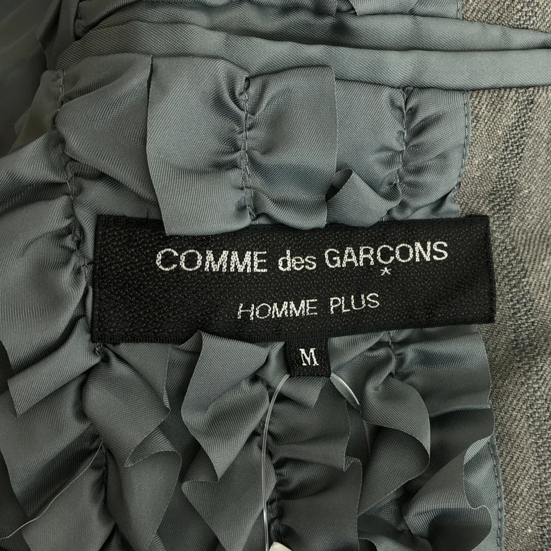 COMME des GARCONS HOMME PLUS / コムデギャルソンオムプリュス | 1998SS | フリル ストライプ 3B テーラードジャケット | M | メンズ