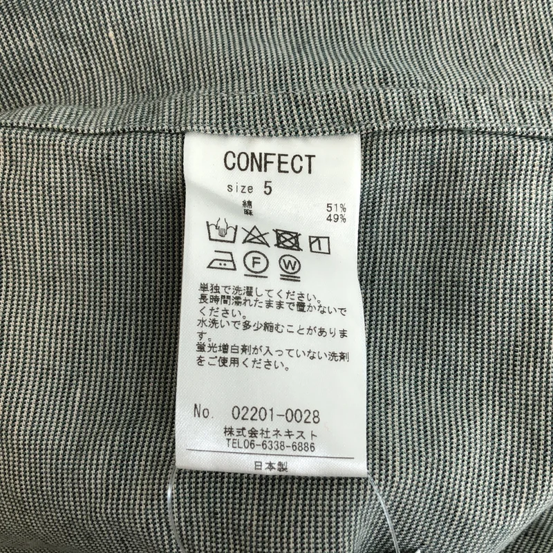 nest robe CONFECT / ネストローブコンフェクト | コットン リネン ピンチェック バンドカラーシャツ | 5 | メンズ