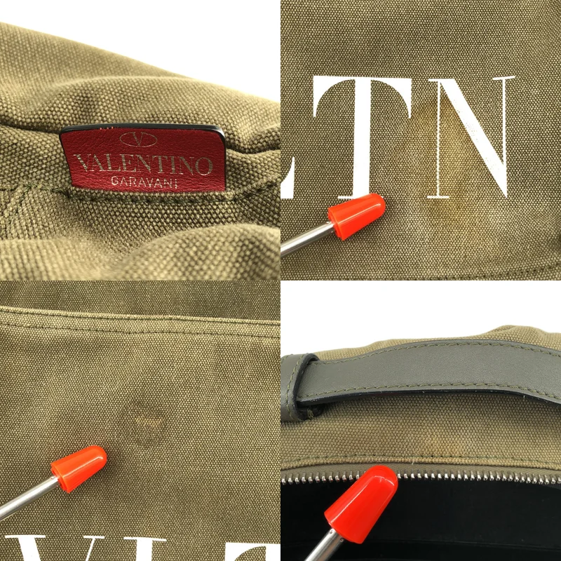 VALENTINO GARAVANI / ヴァレンティノガラヴァーニ | スタッズ ロゴ キャンバス バックパック |