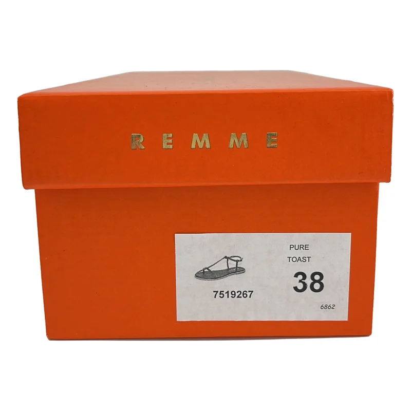 REMME / レメ | レザー フラットサンダル | 38 | レディース