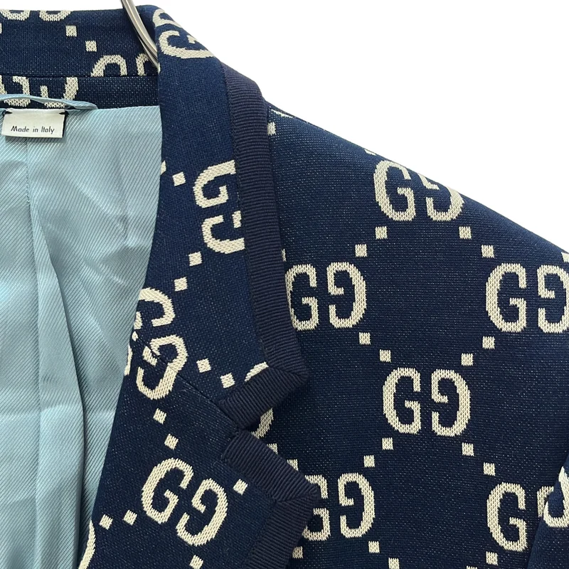 GUCCI / グッチ | GGジャガード テーラードジャケット 521889 Z372F | 52 | メンズ