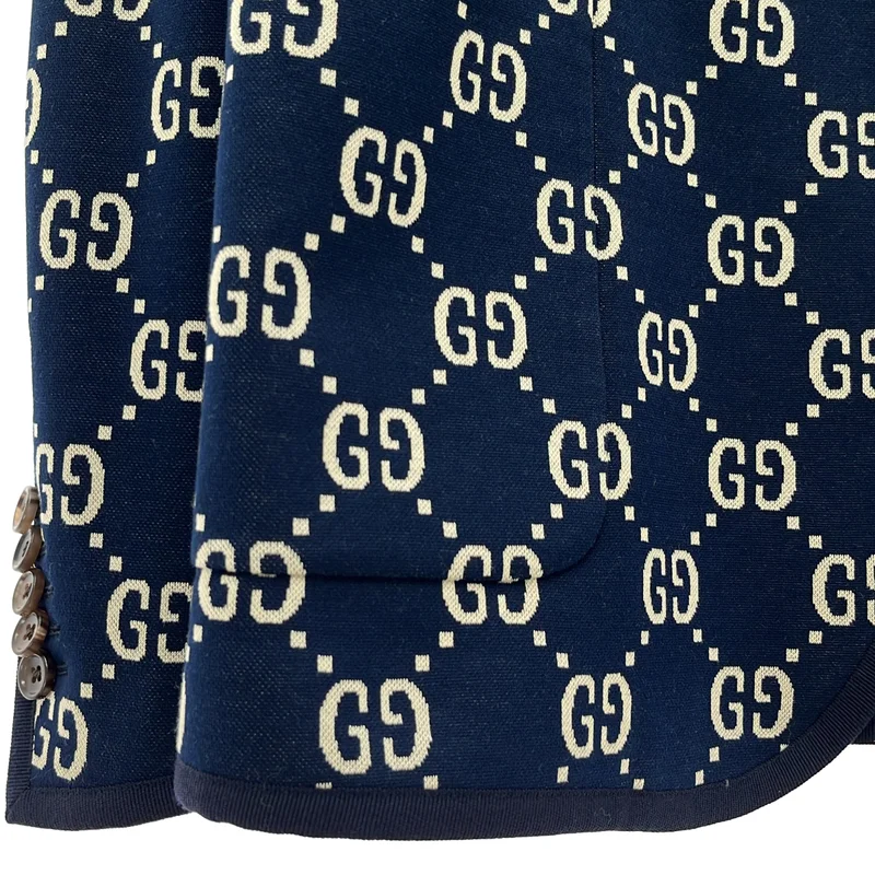 GUCCI / グッチ | GGジャガード テーラードジャケット 521889 Z372F | 52 | メンズ