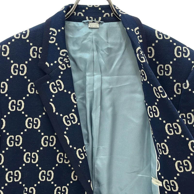 GUCCI / グッチ | GGジャガード テーラードジャケット 521889 Z372F | 52 | メンズ