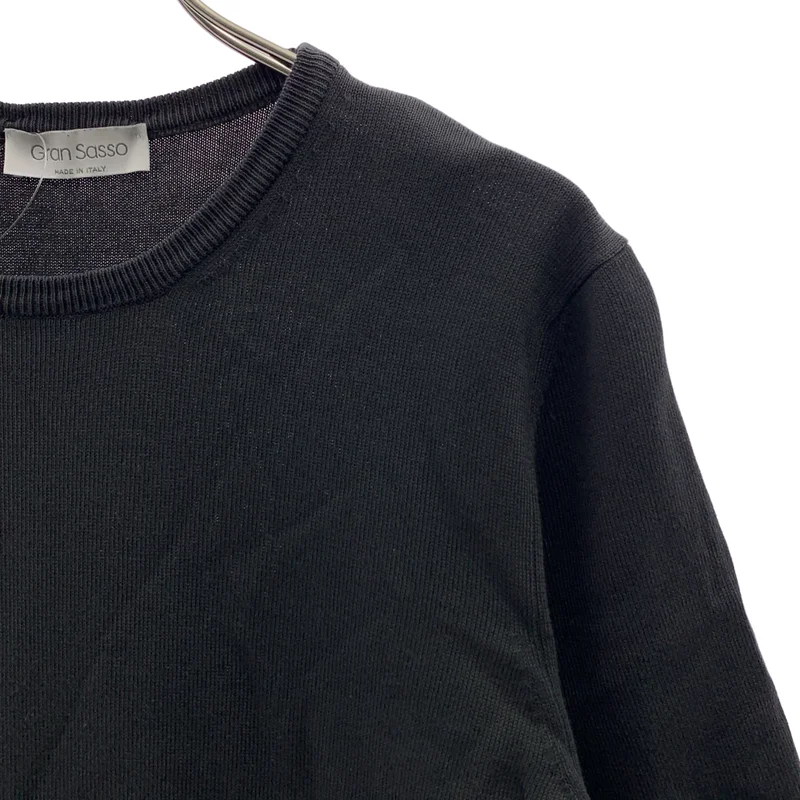 Gran Sasso / グランサッソ | 12ゲージソフトコットンS/Sクルーネックニット カットソー | 44 | メンズ