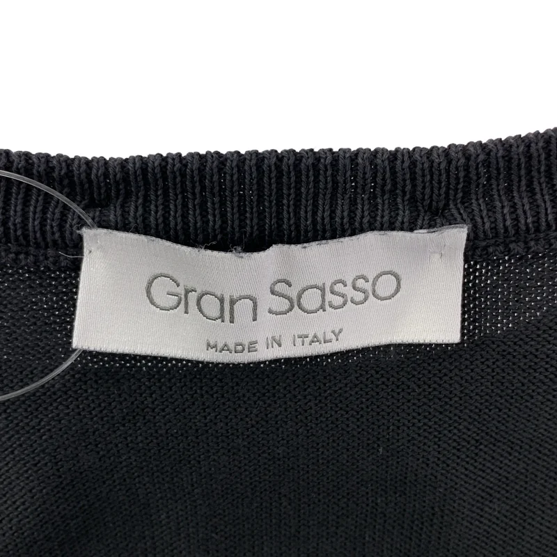 Gran Sasso / グランサッソ | 12ゲージソフトコットンS/Sクルーネックニット カットソー | 44 | メンズ