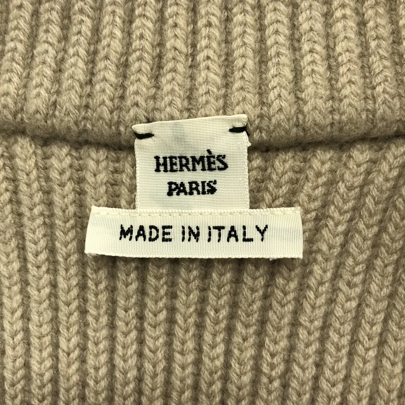 HERMES / エルメス | ツイルレーヌ スカーフプリント ニット切替 キルティング ロングダウンベスト | 36 | レディース