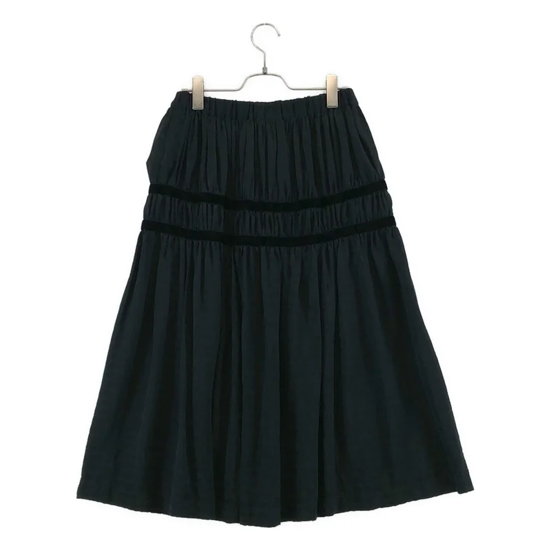 COMME des GARCONS COMME des GARCONS / コムコム | 2007SS | 製品洗い加工 シルク ドット ギャザーロングスカート | S | レディース