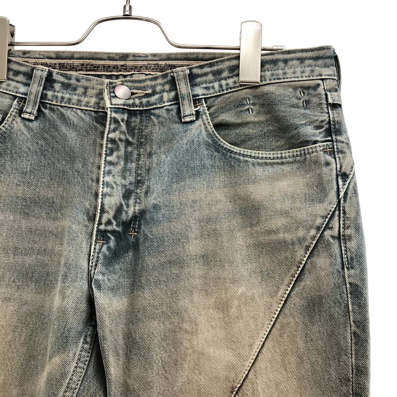 NUMBER NINE / ナンバーナイン​ | 2007SS | クラッシュ加工 顔料染め デニムパンツ | 2 | メンズ