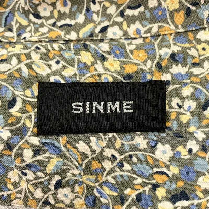 SINME / シンメ | コットン フラワープリント オープンカラー 半袖シャツ | M | レディース
