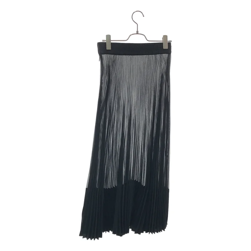 HYKE / ハイク | 2025SS | TAFFETA × ORGANDY PLEATED SKIRT / タフタ オーガンジー プリーツスカート | 1 | レディース