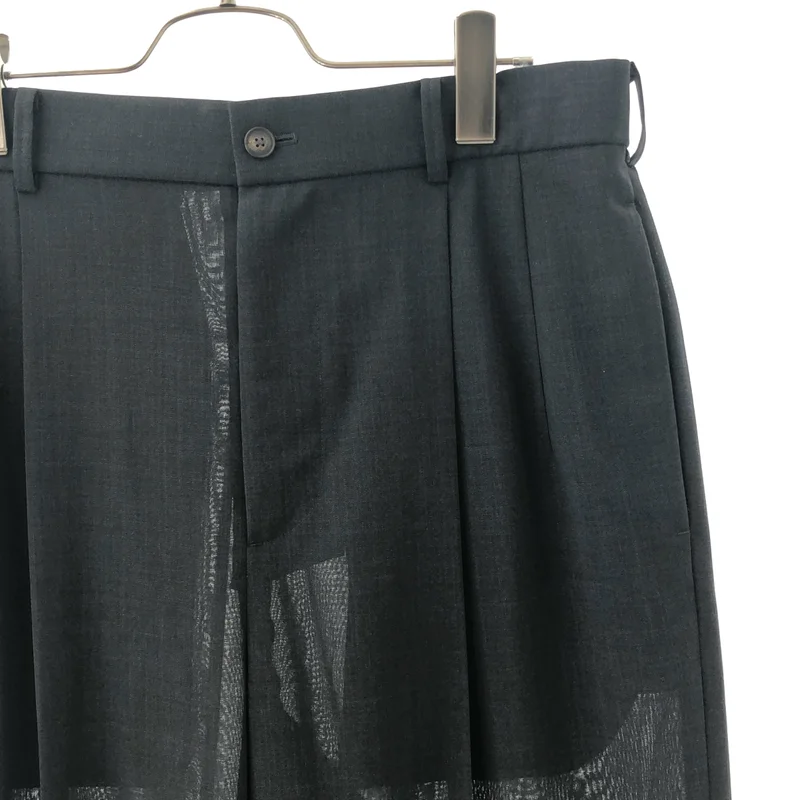 ATON / エイトン | 2026SS | TWIST WOOL GAUZE TWO TUCKED EASY PANTS / ツイストウールガーゼ 2タック イージーパンツ | 4 | メンズ