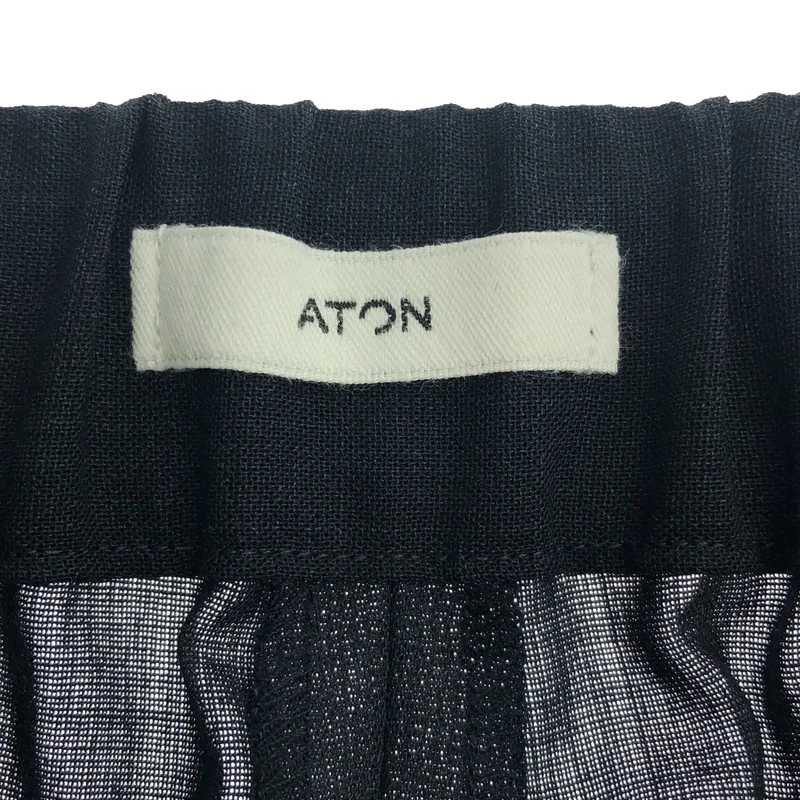 ATON / エイトン | 2026SS | TWIST WOOL GAUZE TWO TUCKED EASY PANTS / ツイストウールガーゼ 2タック イージーパンツ | 4 | メンズ