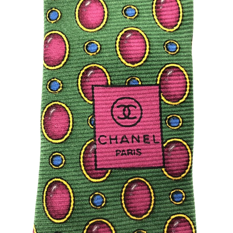 CHANEL / シャネル | シルク 総柄 ココマーク スーツ ネクタイ |