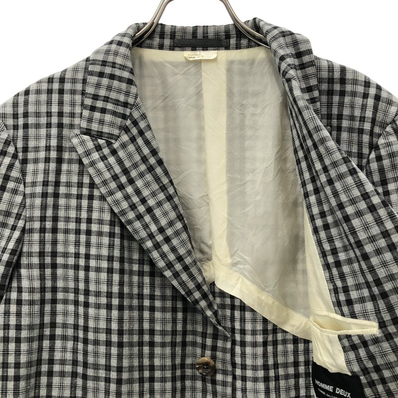 COMME des GARCONS HOMME DEUX / コムデギャルソンオムドゥ | 2019SS | 4B チェック テーラードジャケット | M | メンズ