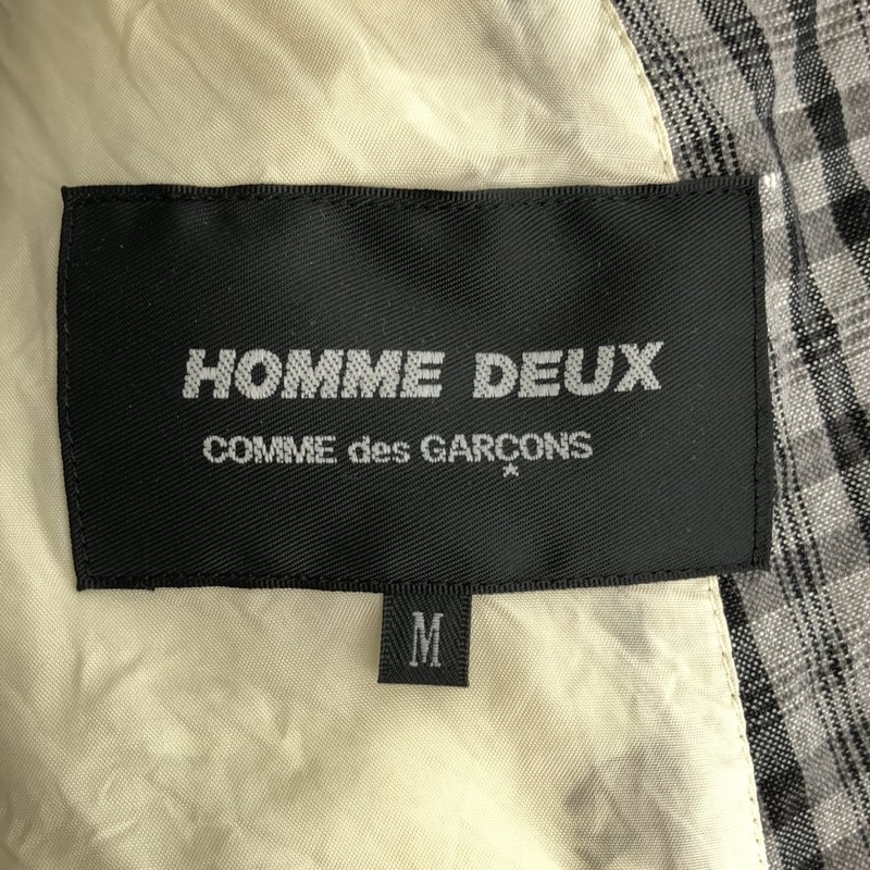 COMME des GARCONS HOMME DEUX / コムデギャルソンオムドゥ | 2019SS | 4B チェック テーラードジャケット | M | メンズ