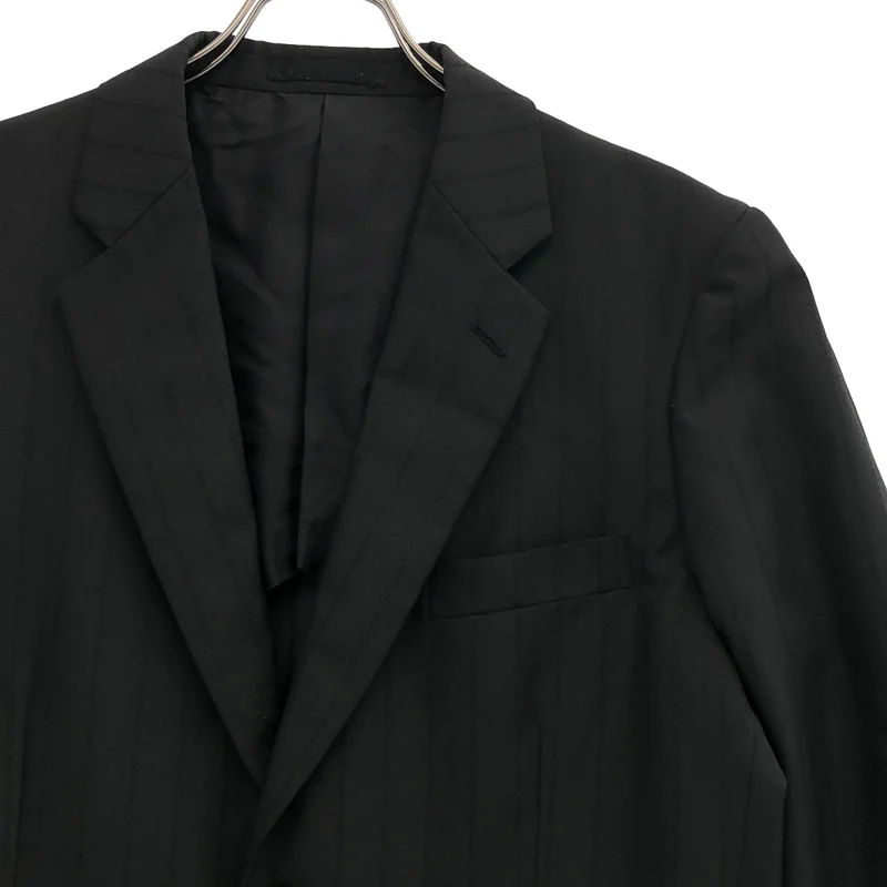 COMME des GARCONS HOMME PLUS / コムデギャルソンオムプリュス | 製品加工 ストライプ バックル テーラードジャケット | M | メンズ