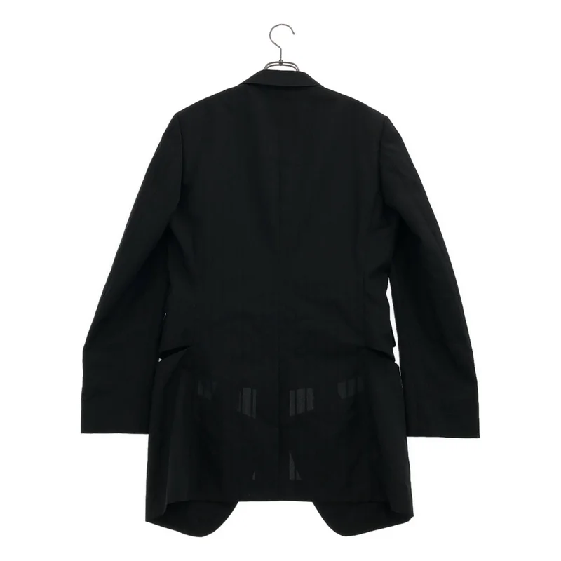 COMME des GARCONS HOMME PLUS / コムデギャルソンオムプリュス | 製品加工 ストライプ バックル テーラードジャケット | M | メンズ