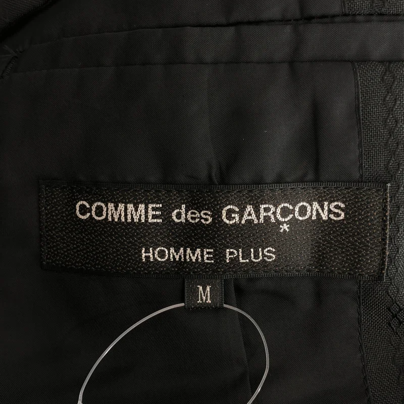 COMME des GARCONS HOMME PLUS / コムデギャルソンオムプリュス | 製品加工 ストライプ バックル テーラードジャケット | M | メンズ