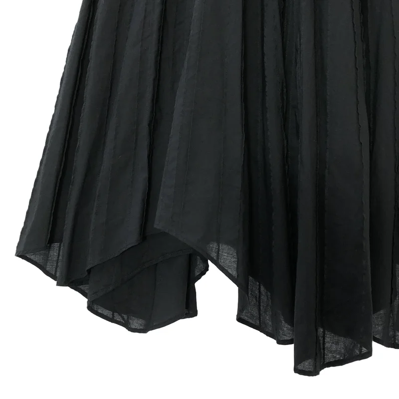 HaaT ISSEY MIYAKE / ハートイッセイミヤケ | コットン ランダムプリーツ フレアスカート | 3 | レディース