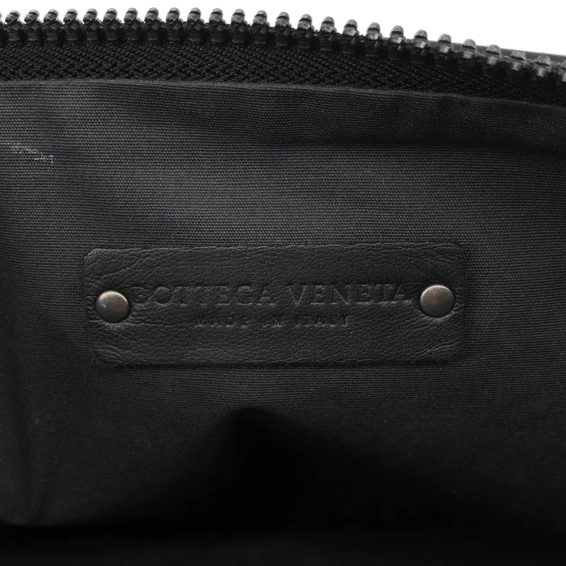 BOTTEGA VENETA / ボッテガヴェネタ | イントレチャートレザー キャンバス切り替え クラッチバッグ |