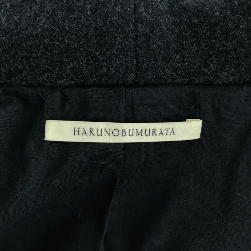 HARUNOBUMURATA / ハルノブムラタ | KAREN / WOOL HOODED COAT ビッグカラー ウール コート | 34 | レディース