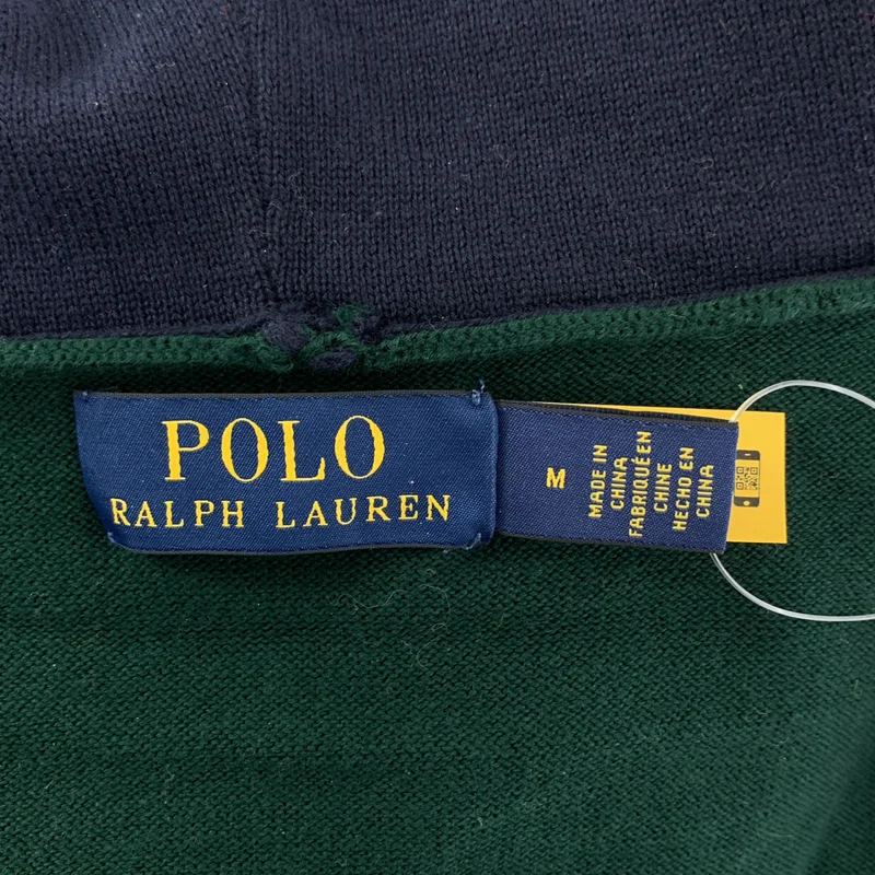 POLO RALPH LAUREN / ポロラルフローレン | コットン ワンポイントポニー ロゴ ニット フーディ | M | レディース