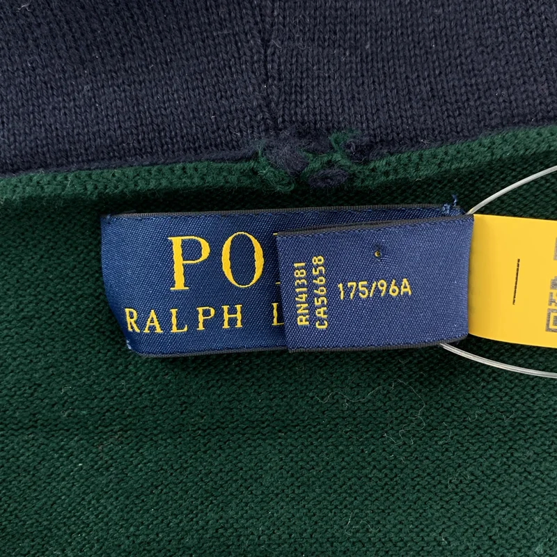 POLO RALPH LAUREN / ポロラルフローレン | コットン ワンポイントポニー ロゴ ニット フーディ | M | レディース