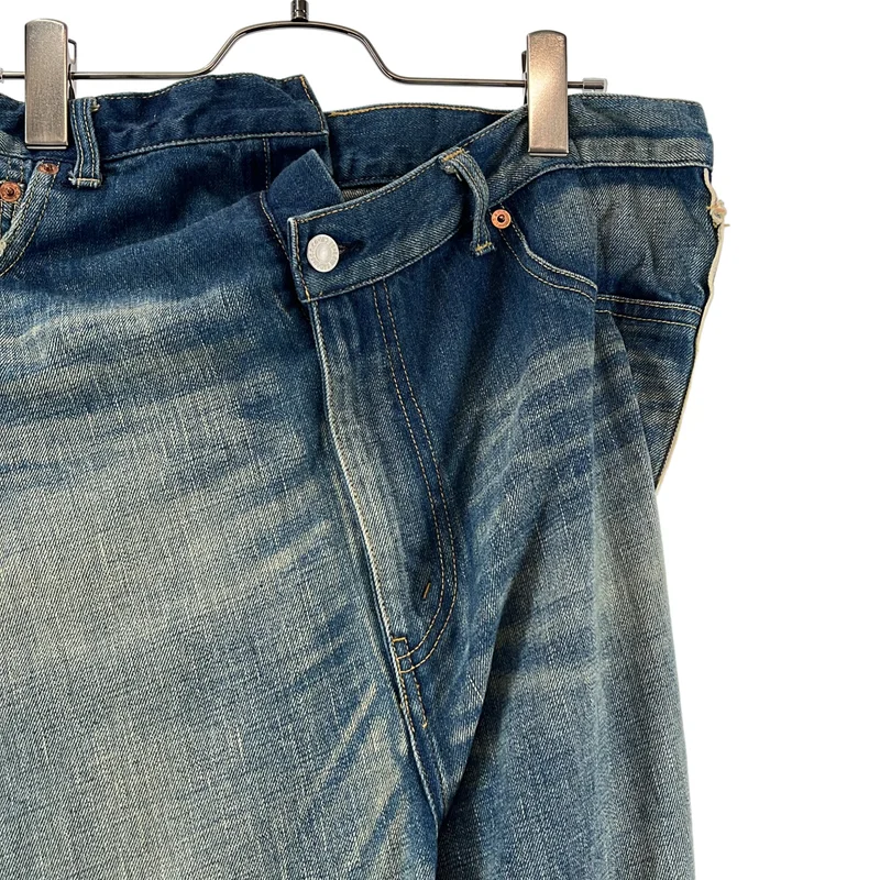 JUNYA WATANABE / ジュンヤワタナベ | 2023SS | × Levis / リーバイス / 再構築 ヴィンテージ加工 サイドスリット デニムパンツ | S | レディース