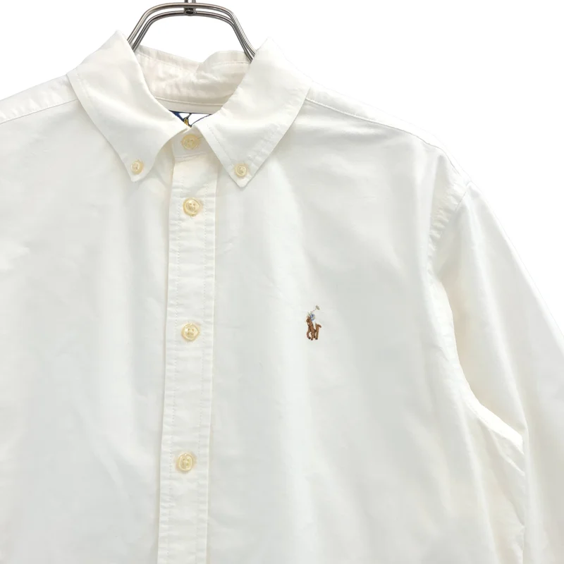 RALPH LAUREN / ラルフローレン | コットン ワンポイントポニー シャツ ブラウス | 160/80 | レディース