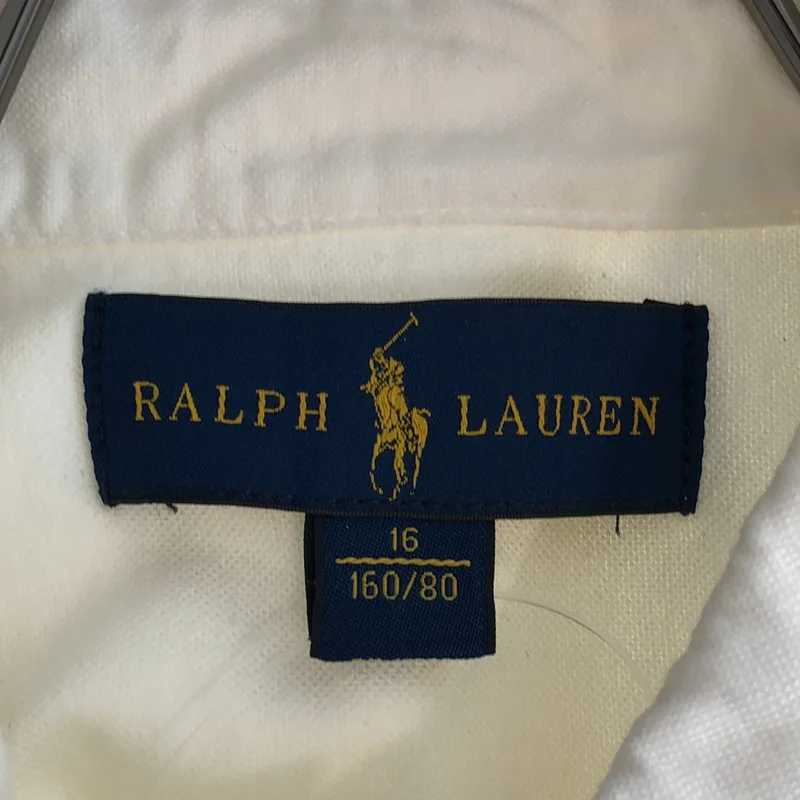 RALPH LAUREN / ラルフローレン | コットン ワンポイントポニー シャツ ブラウス | 160/80 | レディース