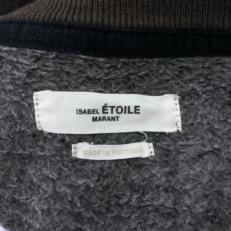 ISABEL MARANT ETOILE / イザベルマランエトワール | ベロアロゴ ラグラン クルーネック スウェット | 38 | レディース