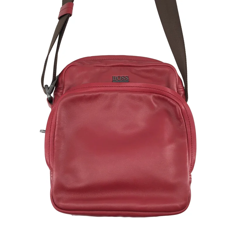HUGO BOSS / ヒューゴボス | レザー クロスボディバッグ |