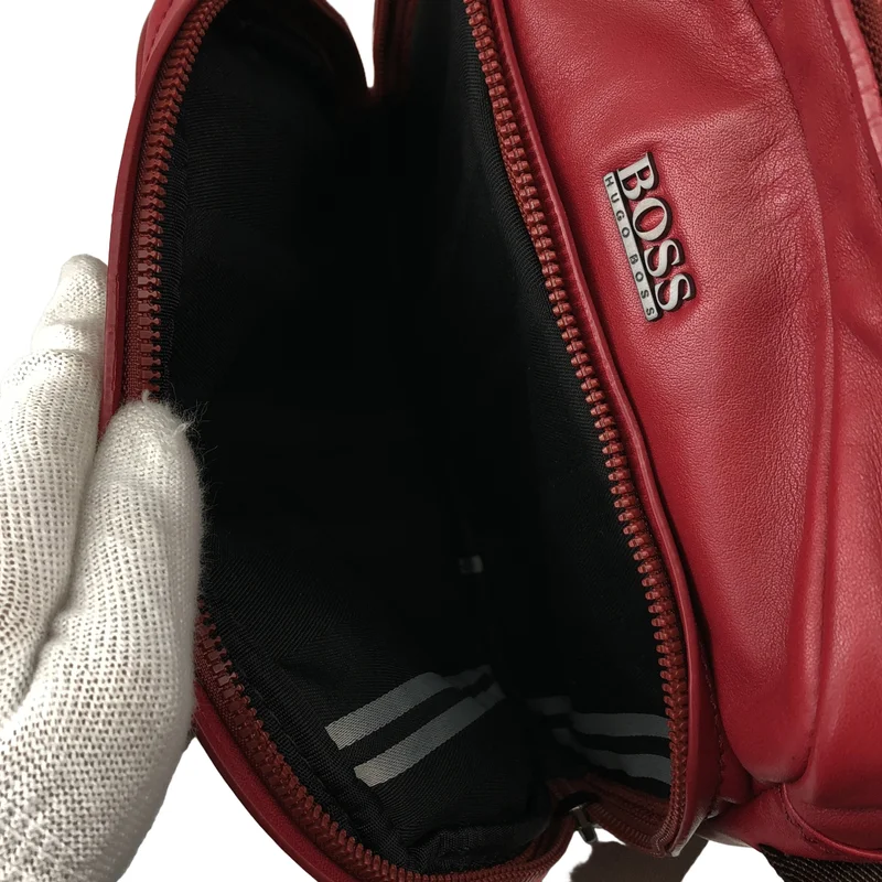 HUGO BOSS / ヒューゴボス | レザー クロスボディバッグ |