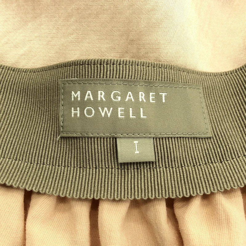 MARGARET HOWELL / マーガレットハウエル | サイドジップ ギャザー ボリューム スカート | 1 | レディース