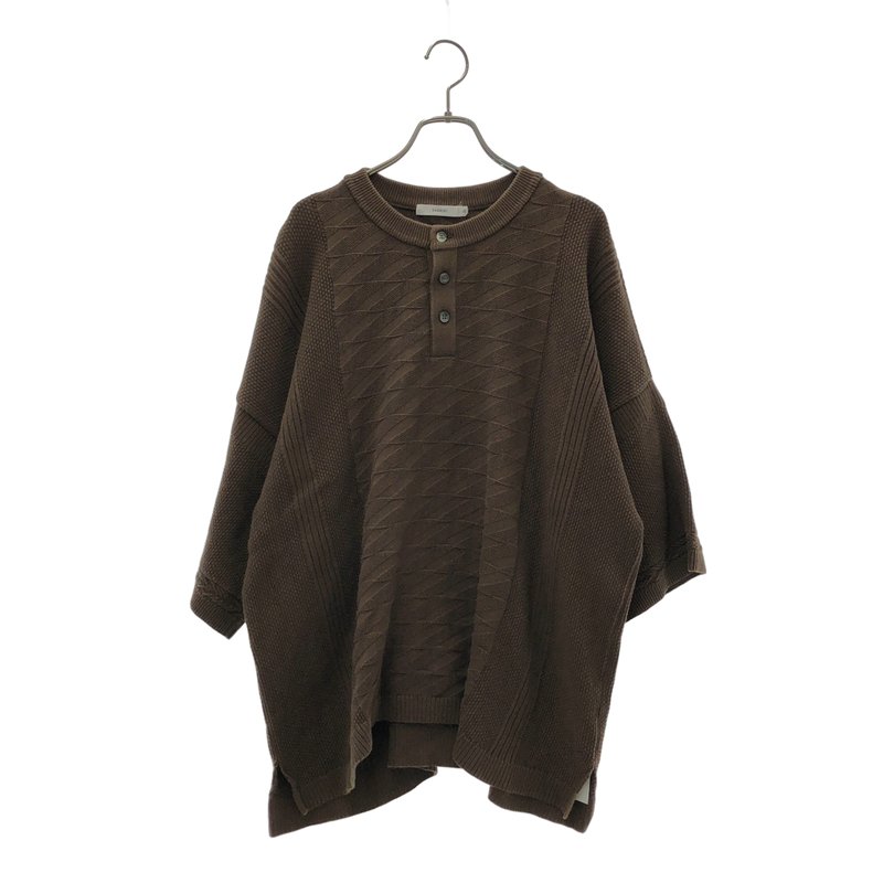 YASHIKI / ヤシキ | Seiryu Henley Knit / ヘンリーネックニット | 3 | メンズ