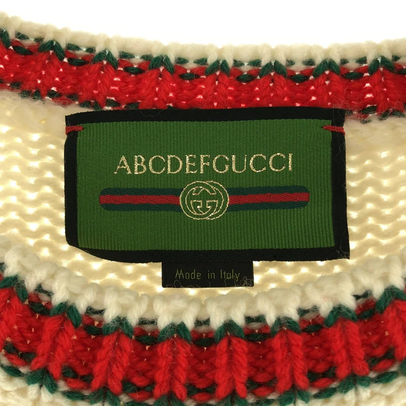 GUCCI / グッチ | DIY ABCDEF イニシャルロゴ ニット | XXS | レディース