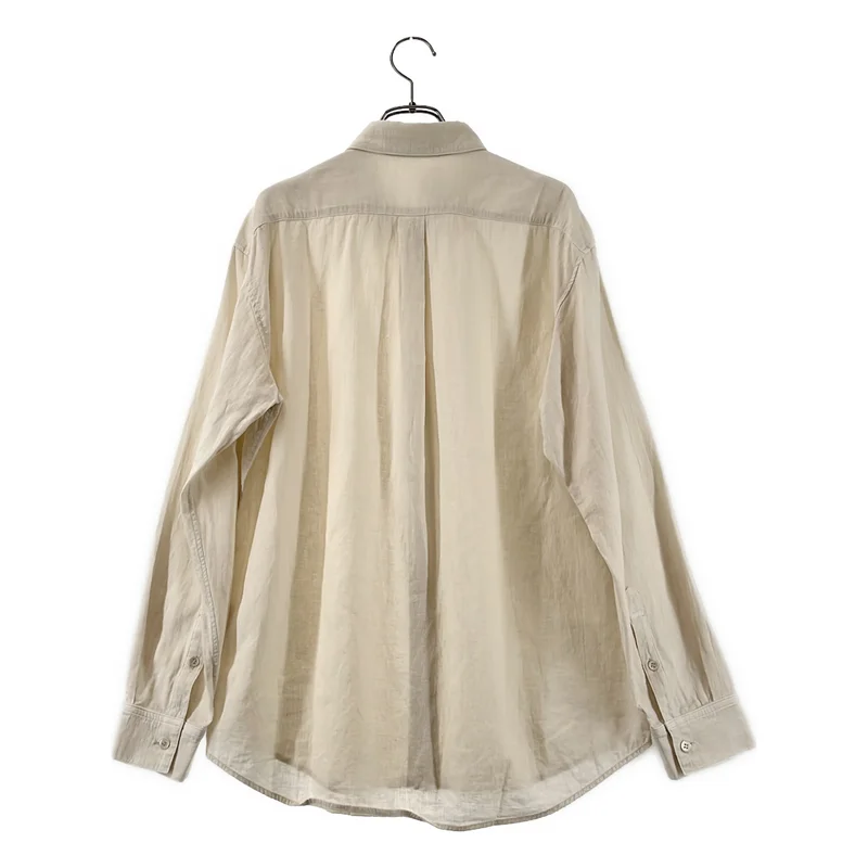 evam eva / エヴァムエヴァ | water linen shirts リネン ロングスリーブシャツ | 1 | メンズ