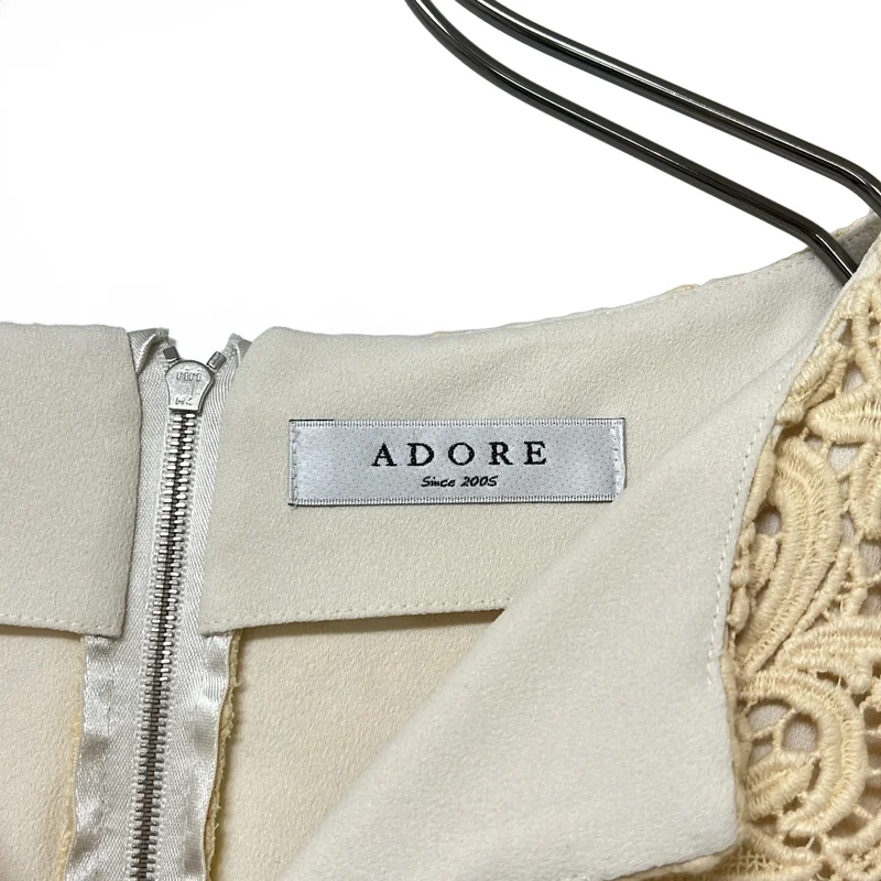 ADORE / アドーア | 総レース バックジップ ブラウス / 裏地付き | 38 | レディース