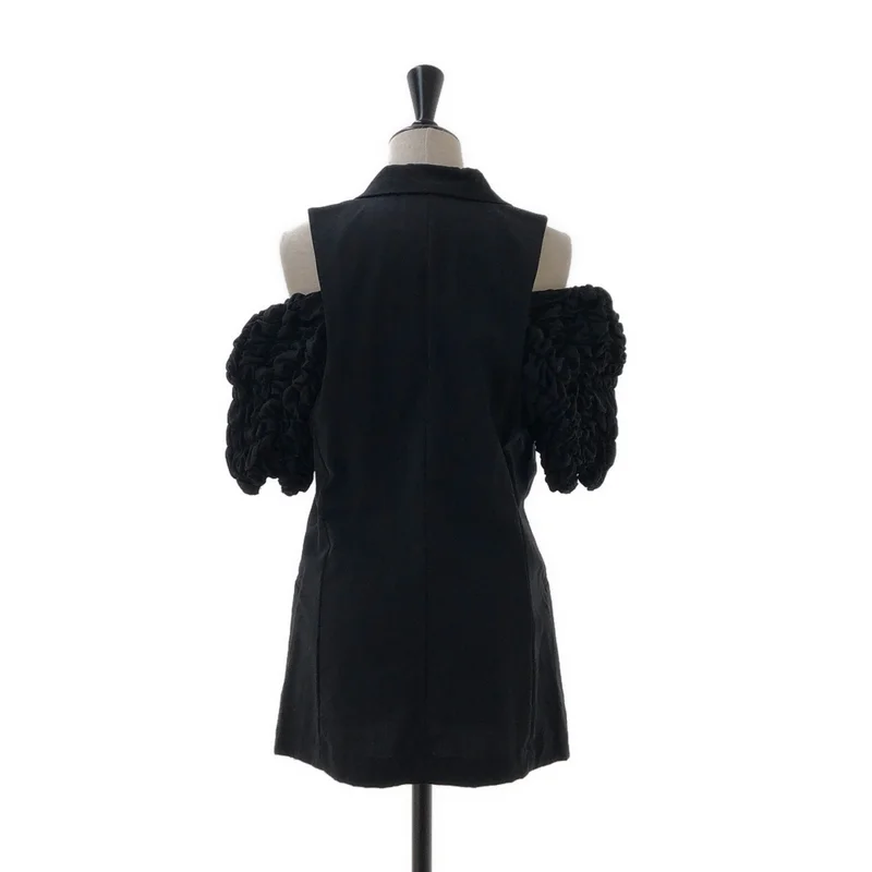 COMME des GARCONS / コムデギャルソン | 1990AW | ウールギャバジン オープンショルダー シュリンクスリーブ ジャケット | M | レディース