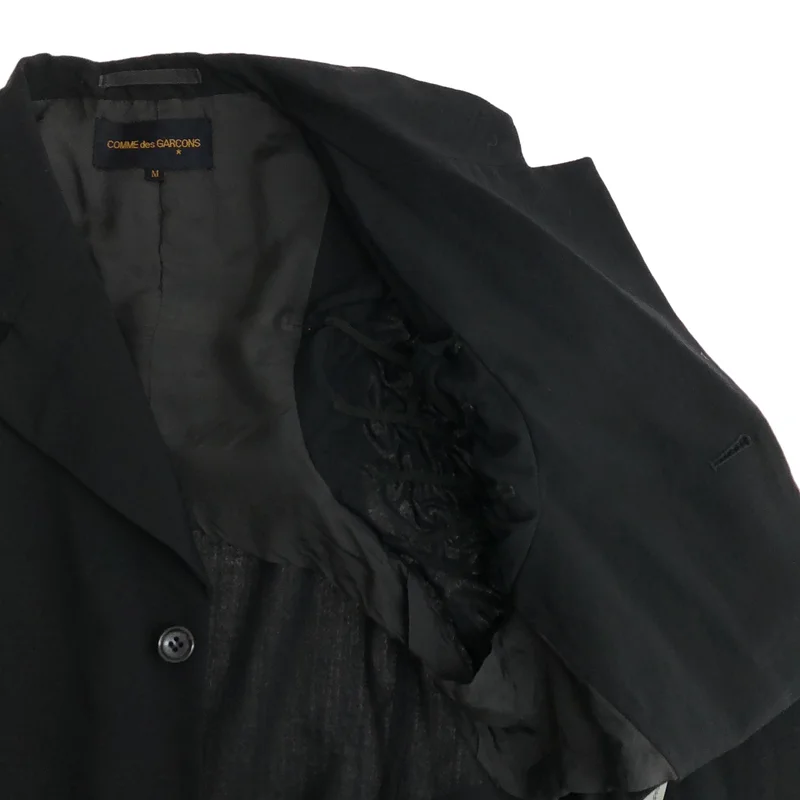 COMME des GARCONS / コムデギャルソン | 1990AW | ウールギャバジン オープンショルダー シュリンクスリーブ ジャケット | M | レディース