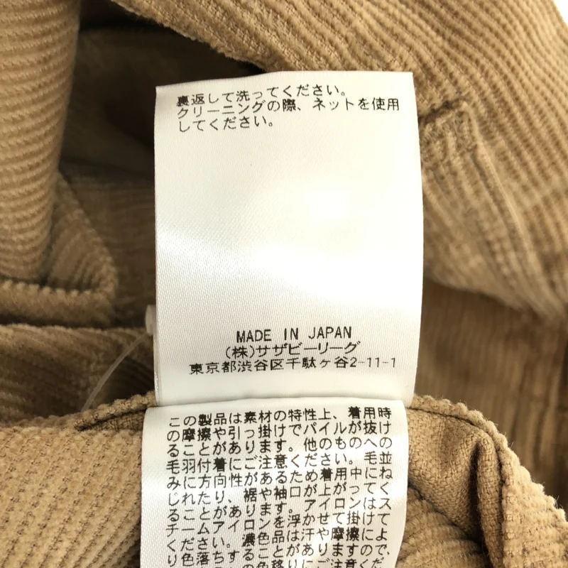 UNION LAUNCH / ユニオンランチ | コーデュロイ オーバーオール | XS | レディース
