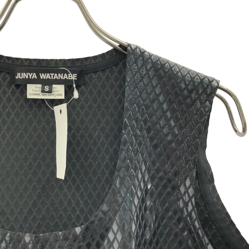 JUNYA WATANABE / ジュンヤワタナベ | 2024SS | ダイヤパターン ノースリーブ カットソー | S | レディース