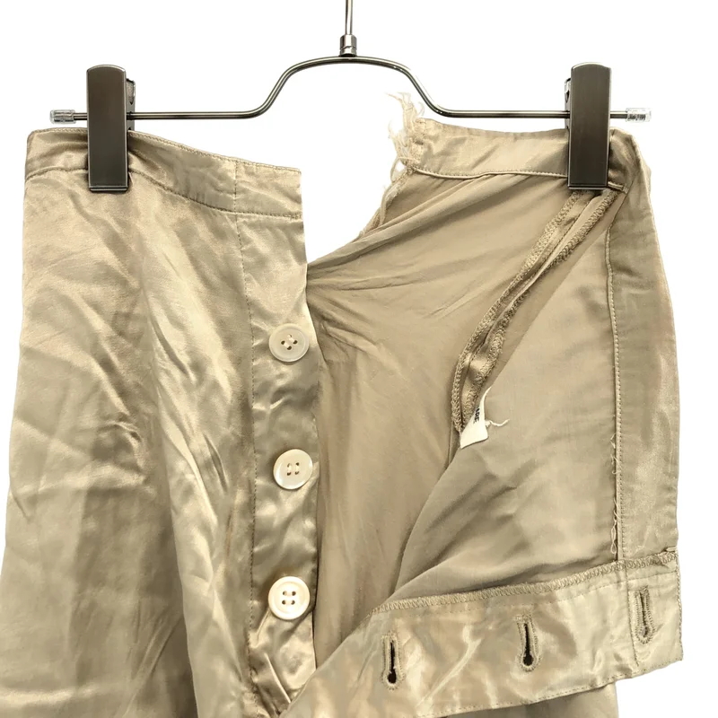 JUNYA WATANABE COMME des GARCONS / ジュンヤワタナベ | 2007AW | レーヨンサテン 製品染め フロントボタン ねじれスカート | S | レディース