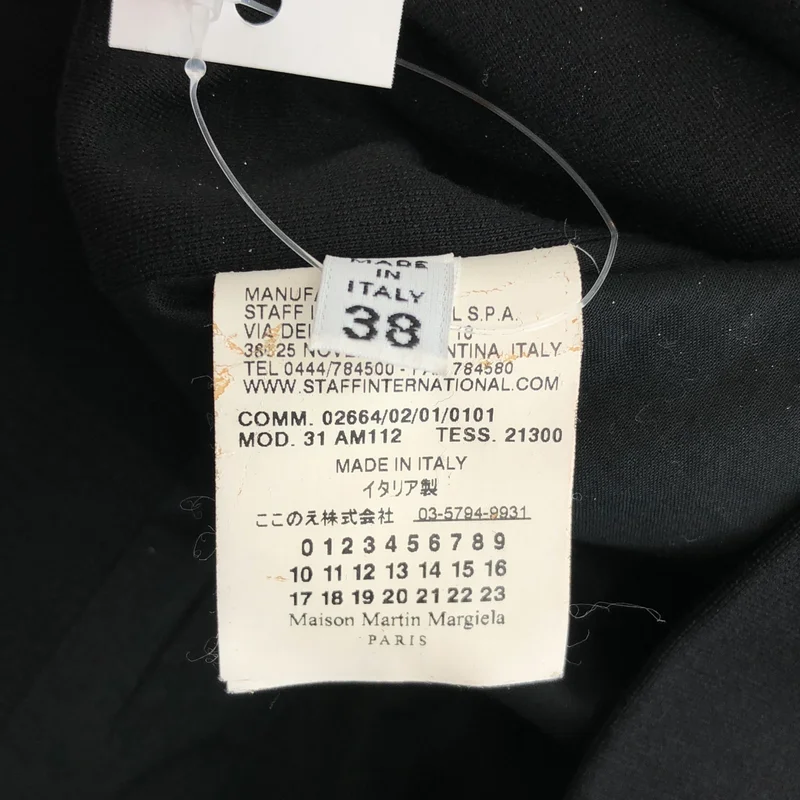 Maison Martin Margiela / メゾンマルタンマルジェラ | 2010SS | ジャージ ノーカラー ダブル ライダースジャケット | 38 | レディース