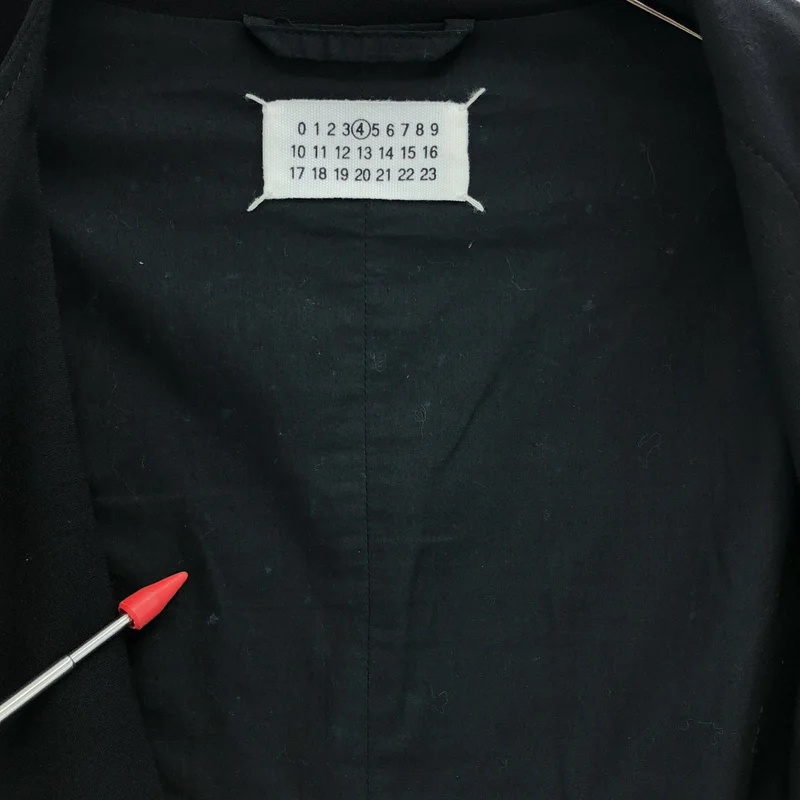Maison Martin Margiela / メゾンマルタンマルジェラ | 2010SS | ジャージ ノーカラー ダブル ライダースジャケット | 38 | レディース