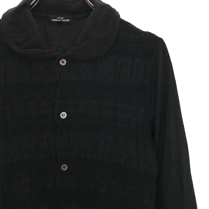 tricot COMME des GARCONS / トリココムデギャルソン | 2015SS | コットン エンブロイダリー ショートスリーブ シャツ | M | レディース