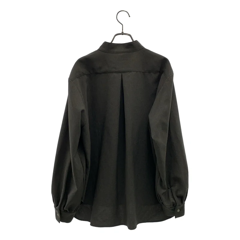 foufou / フーフー | high neck blouse 比翼 ギャザー スリーブ ハイネック ブラウス |