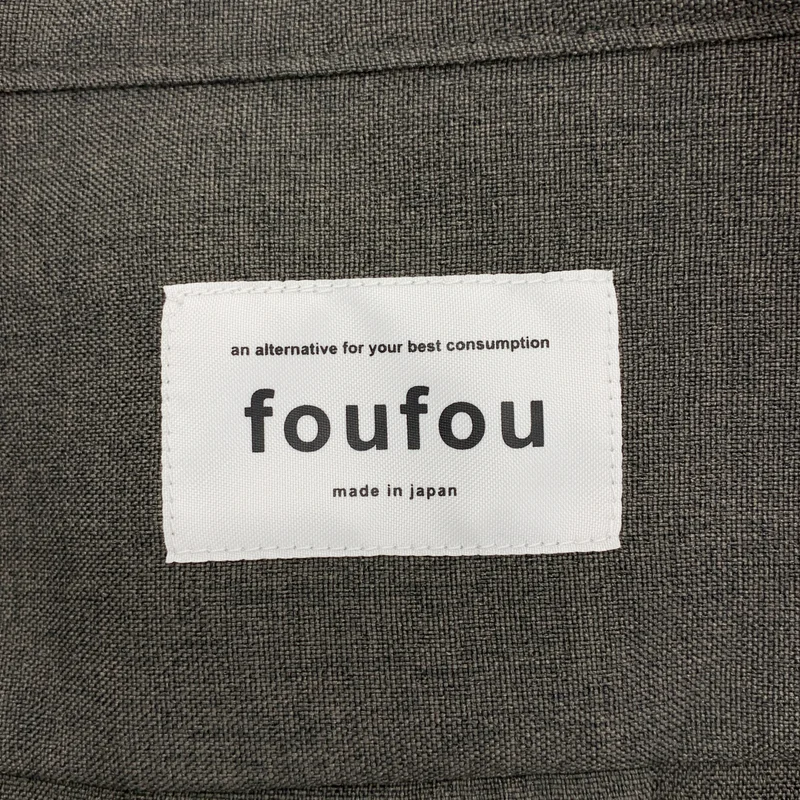 foufou / フーフー | high neck blouse 比翼 ギャザー スリーブ ハイネック ブラウス |