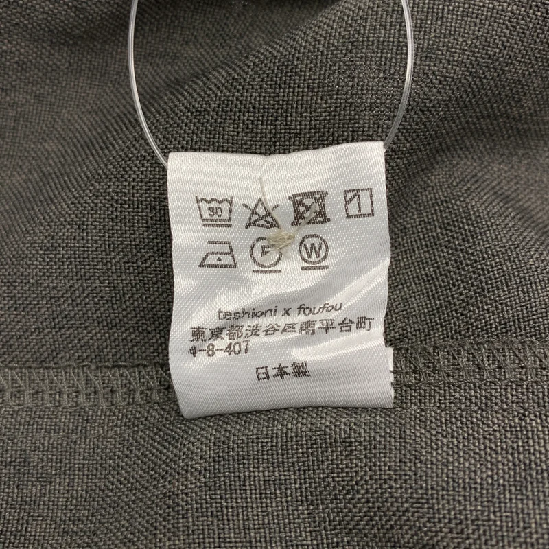 foufou / フーフー | high neck blouse 比翼 ギャザー スリーブ ハイネック ブラウス |